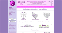 Desktop Screenshot of coloring-life.com